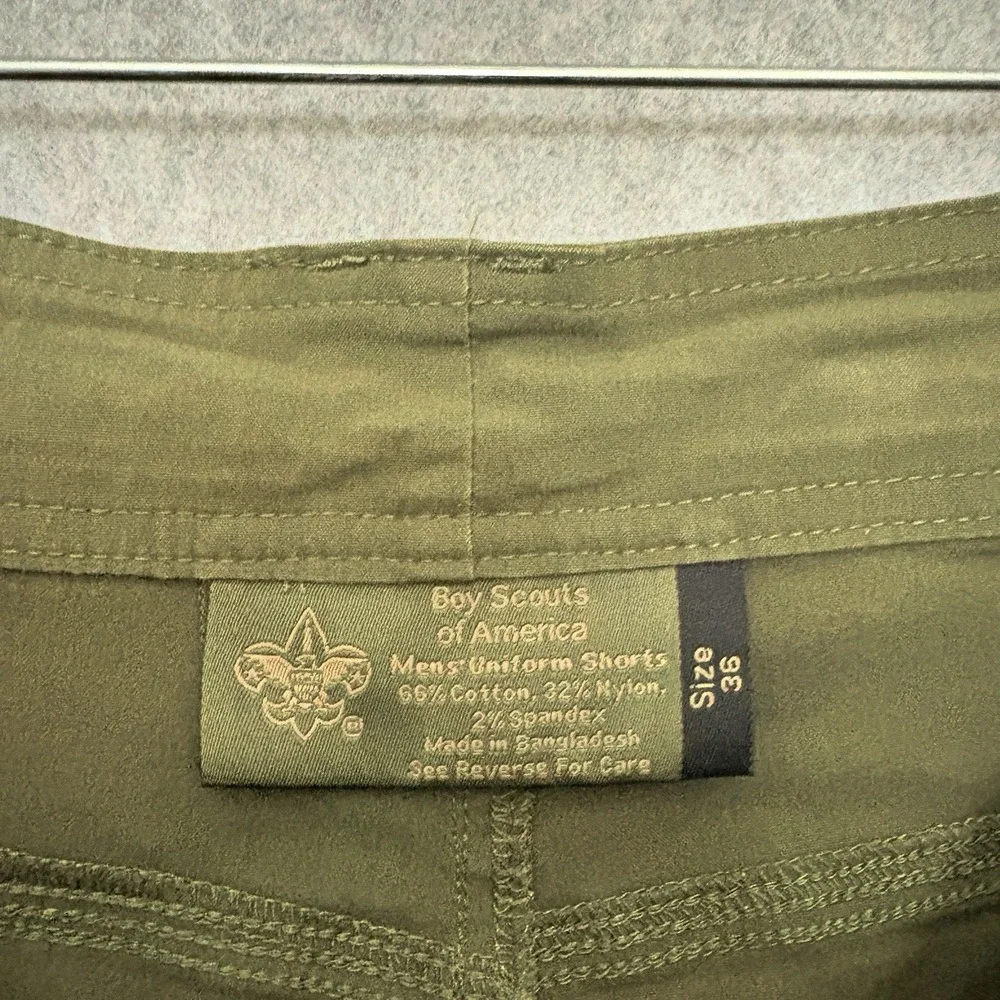 Boy Scouts of America Shorts Mens Size 36 Green Cargo Uniform BSA Hiking Outdoor